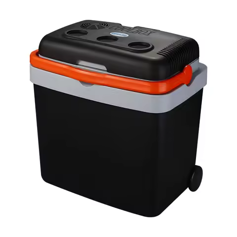 33 Liter Sport Fridges Warm And Cold Retractable Rod With Wheels Travel Camping Beverage Refrigerato