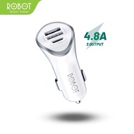 ROBOT Car Charger 3 Port Fast Charging Car Type C Micro Adapter Car Charger RT-C08 Car Charger USB &