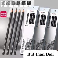Deli Premium Wooden Sketching Pencil HB 2B 4B 5B 6B 8B 10B 14B Landscape Portrait Drawing Pencil for