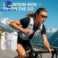 CRUNCHCRAFT​ Reflective Running Vest Pack, Waterproof Breathable Running Hydration Vest Bag, Multifu