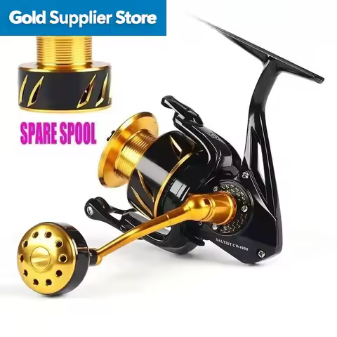 Original Lurekiller Brand Metal Spinning Reel Double Spool Saltist CW3000-10000H 9+1BB Ocean Jigging