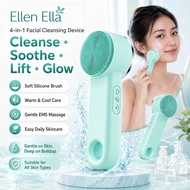 Ellen Ella 4 IN 1 Facial Cleansing Electric Device with Blusher EMS Massage Daily Skincare
