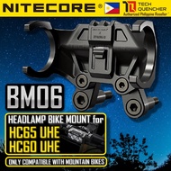 Nitecore BM06 Bike Mount for Headlamp - HC65 UHE - HC60 UHE - Mountain Bike -Sports Camera Interface