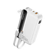 Asaki Powerbank 20000mah พาวเวอร์แบงค์ มอก. 22.5w จอ Led สายชาร์จ4in1 รุ่น A-b3201p - รับประกัน 1 ปี
