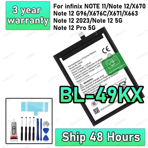 100% New High Quanlity BL-49KX Battery For infinix NOTE 11/Note 12/G96/Note 12 2023/Note 12 5G/Note 
