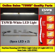 LED Pure White Light Daytime Running (9-Light LED X2)-Silicone Tube (LED-D9W2)