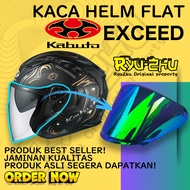 KABUTO EXCEED FLAT GLASS Flat visor can be installed with anti-fog Tear Off Original Three Maestro t