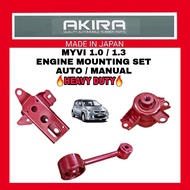 PERODUA MYVI 1.0 / 1.3 MANUAL ( 05-2010 )ENGINE MOUNTING SET AKIRA JAPAN MANUAL SUITABLE PERODUA MYV