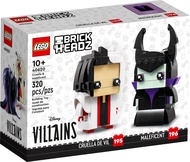 LEGO Disney Villains Brickheadz 40620 Cruella De Vil & Maleficent 320pcs 10+ lego Đồ chơi gạch Hoàn 