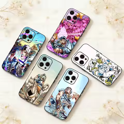 J-JOJOs J-Johnny J-Joestar Phone Case For iPhone 17,16,15,14,13,12,11 Plus,Pro Max,XS,Soft Silicone 
