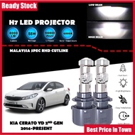 KIA CERATO 2014 - PRESENT LED Headlight Lampu LED Kereta Car LED Mini Projector H7 LED Headlight Pro