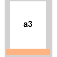 Acrylic stand A3 photo frame brochure/ Qris wooden stand