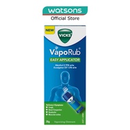VICKS Vaporub Easy Applicator Topical Ointment For Cough And Cold Symptoms (35g Stick)