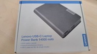 Lenovo USB-C 筆記本電腦行動電源 14000mAh 手提電腦 手提電話 大容量流動充電器 portable charger powerbank for computer and mobil