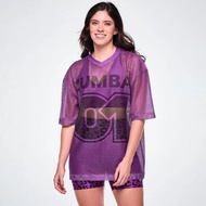 HOT NEW ITEM TSGIRT ZUMBA MEN UNISEX MESH PURPLE OVERSIZE SPORT DANCE GYMWanita - D617 - ZW49