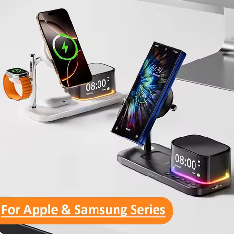 Qi2 25W ICE Cooling Magnetic Wireless Charger Bluetooth Speaker For iPhone 17 Samsung S26 Apple Gala