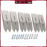 STA 6Pcs Slab Clamping Dogs Slab Flattening Dogs for Woodworking