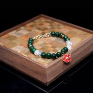 【深雪椿花/Yuki Tsubaki】絕美和風鐵龍生配白水晶手鍊 | 天然石