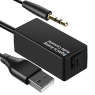 Ctron D15 DAC Audio Converter Digital to Optical Fiber/Coaxial Analog 3.5mm USB Decoder Adapter for SmartTV Set-top Box HiFi Accessory