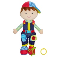 June Garden 15.5" Dressy Friends Lucas - Educational Stuffed Plush Doll for Kids and Toddlers 2 Year