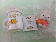 Miffy 米菲兔 1999年陶瓷杯連蓋，和Miffy公仔