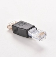 1pcs Crystal Rj45 Male To Usb 2.0 Af A Female Adapter Connector Lap Lan Network Cable Ethernet Converter Plug