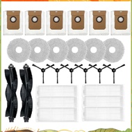 For  L108S Pro Ultra Replacement Parts Accessories Main Side Brush Hepa Filter Mop Cloth Dust Bag qe