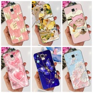 For Samsung Galaxy J6 2018 SM-J600F Case New Fashion Flower Butterfly Slim Silicone Clear Cover For Samsung J6 Plus J610F Casing
