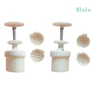 Blala Round Shape Moon Cake Mould Hand Pressure Cookies Cutter Exquisite Litchi Pastry Tool Moon Cake Maker Bath Bombs P