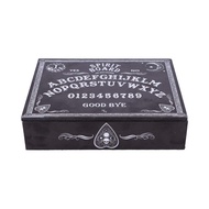 Nemesis Now Black and White Spirit Board and Planchette Jewellery Storage Box with Mirror, MDF, One 
