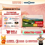 NEW COOCAA TV 55 inch Y65 - GOOGLE TV-4K UHD-Dolby Audio - Eye Care - HDR10 - Find Remote - (COOCAA
