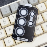Cường lực Camera S22 Ultra / S23 Ultra / S24 Ultra Kuzoom viền kim loại mặt kính có khung dán