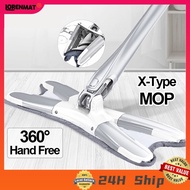 X-Type Mop 360 Self Wash Rotating Mop With Squeezer Hand-Free Wash Household Floor Cleaning Tools