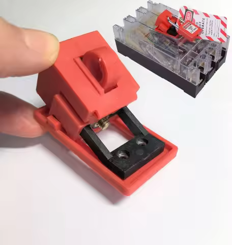 Clamp-On Breaker Lockout for 120V-277V Breaker lockout lock dogs,versatile lockout safety circuit br