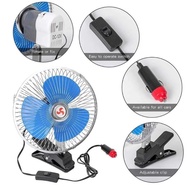 Fan for trucks, cars, cars, motor vehicles, buses, 12v - 24v battery clamp with 360 degree rotating 
