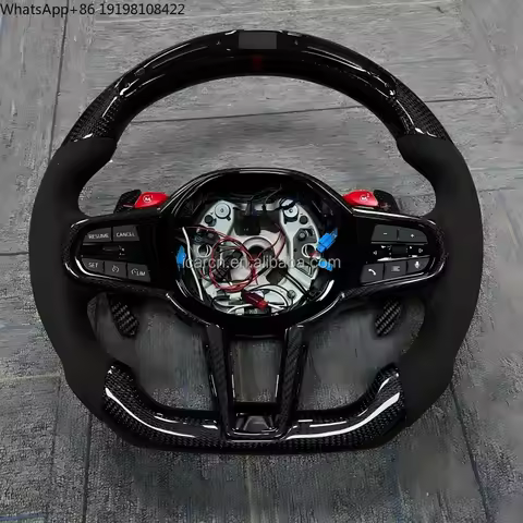 For BMW Steering Wheel LCI Style Fit G05 G20 G30 G2X G3X G8X F9X 2018-2024 Customized Carbon Car Int