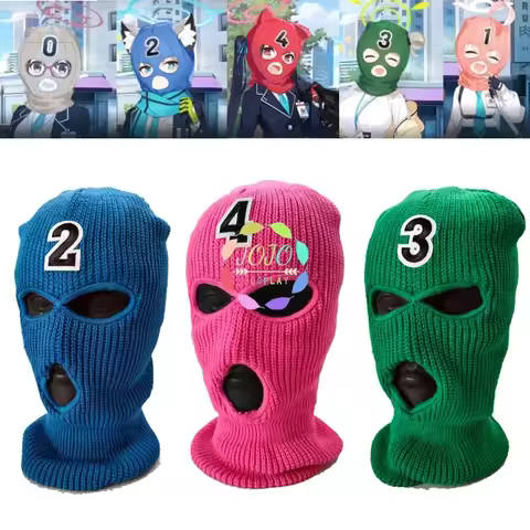 Game Blue Archive Cosplay Mask Toki Sunaookami Shiroko Actor's Headgear Full Face Cover Headwear Kni