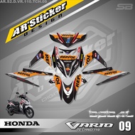 Decal Stiker VARIO 110 TECHNO KARBU 2009 - 2013 - Skotlet Motor Full Body Vario Techno 110 Desain Va