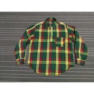 Vintage 45 rpm unisex flannel M