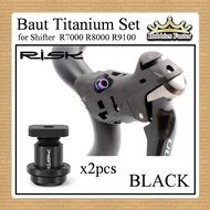 HBF Titanium Bolt Risk Clamp Set Shifter R7000 R8000 R9100 / Bolt & Nut Lightweight - Bicycle Access