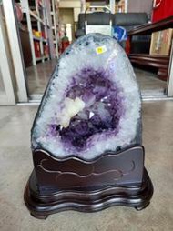 佳賀藝品 WAGT 紫水晶洞 尺寸重量含底座 橘77