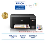 Epson EcoTank L3210 L3250 A4 All-in-One Ink Tank Printer come with 1 set Epson original inks