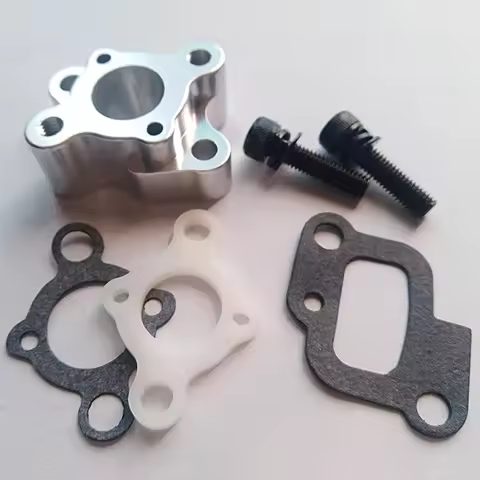 ABZZ-CNC Intake Manifold Set For 23-30.5Cc Gas Engine Zenoah Cy Hpi Baja 5B 5T 5Sc Losi 5Ive-T Rovan