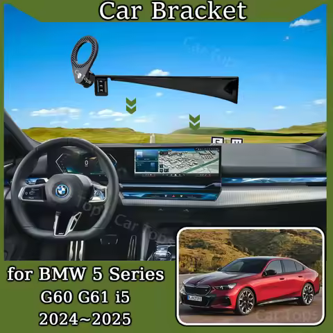Car Mount for BMW 5 Series G60 G61 2024 2025 BMW I5 MagSafe Magnetic Mobile Phone Holder Bracket Gra
