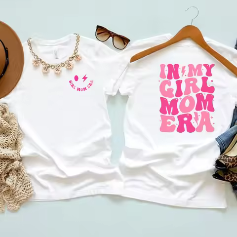 In My Girl Mom Era T-shirt Girl Mom Tshirt Girl Mama Club Shirt Expecting Mom Shirts Mother Day Gift