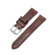 Leather strap universal watch 20mm 22mm formal leather watch strap