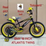 BOYS' BMX BIKE 18 INCH ATLANTIS TWINS KIDS' BMX BIKE 18 INCH