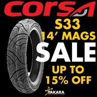 CORSA TIRE S33 14 by TAKARA TIRES (FREE TIRES SEALANT, PITO, & STICKER)
