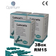 (3 BOXES/50 pcs) Blood Glucose Lancets (28G) Alat Cek Gula Dalam Darah Health Monitor Test