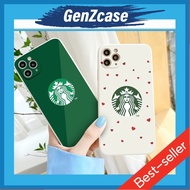 Star.bucks coffee girl square edge iphone case, shockproof and camera protective for 7plus/8plus/x/x